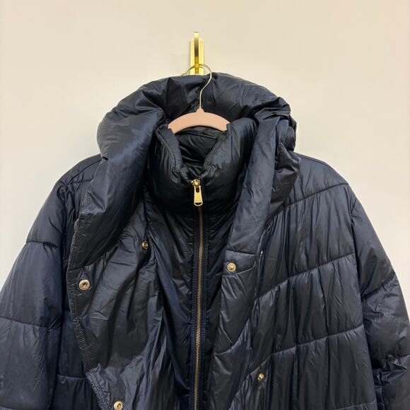 Barbour Coat Orchy Hooded Quilted Navy Winter Puffer Coat Women’s Plus Size 1X - Picture 4 of 12